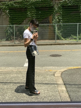 「PEARLY GATES（パーリーゲイツ）のアイテム（バッグ）」を使った、taekkyさん（レディース・160cm）の夏コーディネート