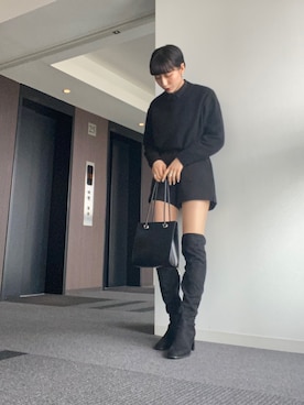 「おとなコーデ」｜「アイテム（ブーツ）」を使った、taekkyさん（レディース・160cm）の冬コーディネート