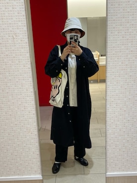 「Libra Cue（リブラ キュー）のアイテム（スラックス）」を使った、.panさん（レディース・155cm）の春コーディネート