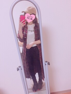 「PAGEBOY（ページボーイ）のアイテム（シャツワンピース）」を使った、いもけんぴさん（レディース・161cm）の春コーディネート