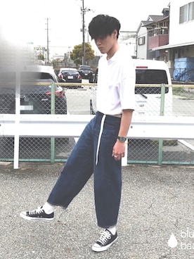 「コロナに負けない」｜「アイテム（その他）」を使った、ハヤトさん（メンズ・184cm）の春コーディネート