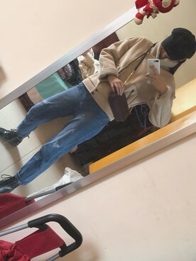 「ONLY（オンリー）のアイテム（バッグ）」を使った、袜子🧦さん（レディース・180cm）の冬コーディネート