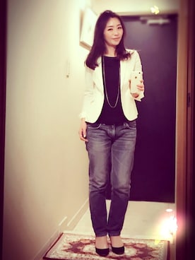 横山桂子さん(レディース・158cm)の春コーディネート