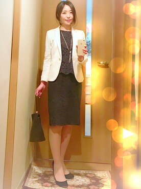 横山桂子さん(レディース・158cm)の春コーディネート