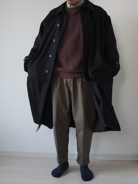 「POLYPLOID（ポリプロイド）のアイテム（その他アウター）」を使った、wacky17さん（メンズ・174cm）の冬コーディネート