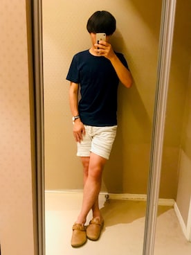 「マリン」｜「アイテム（アナログ腕時計）」を使った、トヨノブさん（メンズ・175cm）の夏コーディネート