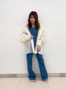 「Chico（チコ）のアイテム（サロペット/オーバーオール）」を使った、maii3308さん（レディース・153cm）の春コーディネート