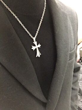 「POLICE（ポリス）のアイテム（ネックレス、シルバー系）」を使った、kazuya🇰🇷さん（メンズ）の冬コーディネート