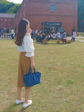 「マスタードイエロー」｜優芽( y u m e )さん（レディース・166cm）の秋コーディネート