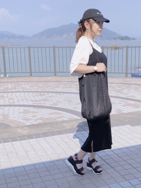 「ice.（アイス）のアイテム」を使った、まーさん（レディース・153cm）の夏コーディネート