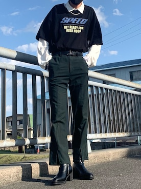 ｏｒｂバックル レザーベルト 2726 0103 を使った人気ファッションコーディネート Wear