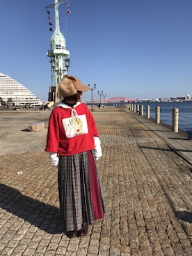 チャッキーナ 𓆌さん（レディース・160cm）の冬コーディネート