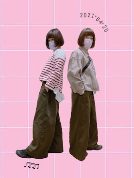 「シロップ．（シロップ．）のアイテム」を使った、チャッキーナ 𓆌さん（レディース・160cm）の春コーディネート