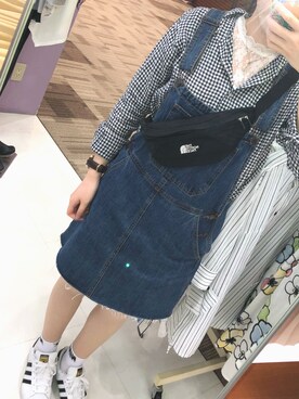 「ダニエルウェリントン」｜「アイテム（オールインワン・サロペット）」を使った、nonさん（レディース・164cm）の春コーディネート