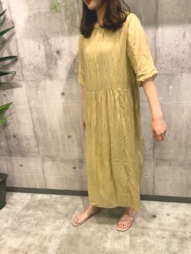 「4youstory（フォーユーストーリー）のアイテム（ワンピース）」を使った、yukaさん（レディース・162cm）の夏コーディネート