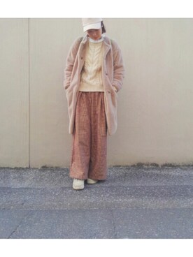 「AMERICAN HOLIC」｜しゅーこさん（レディース・161cm）の冬コーディネート