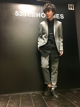 大澤 拓也さん（メンズ・165cm）の春コーディネート