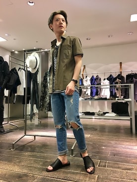 大澤 拓也さん（メンズ・165cm）の春コーディネート