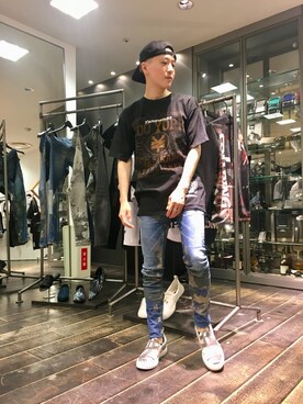 「buddy（バディ）のアイテム（スニーカー）」を使った、大澤 拓也さん（メンズ・165cm）の夏コーディネート