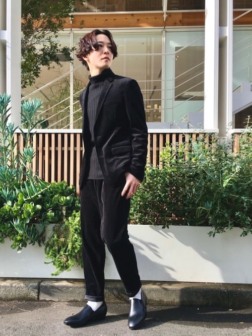 5351 POUR LES HOMMES パンツ マイクロベロアツイルパンツ メンズ