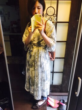 「シャツディガン」｜*.°。srk.°。*さん（レディース・158cm）の夏コーディネート