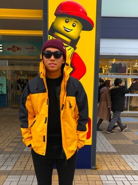 「LEGO（レゴ）のアイテム」を使った、晴さん（メンズ・170cm）の冬コーディネート