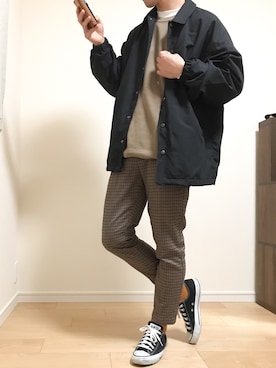 「SENSE OF PLACE by URBAN RESEAR」｜「アイテム（ブルゾン）」を使った、とうや【相互フォロー希望】さん（メンズ・173cm）の秋コーディネート