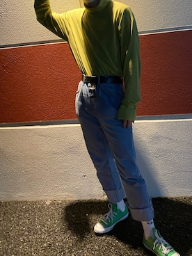 「ADER error（アーダーエラー）のアイテム（レッグウェア）」を使った、ざいこさん（メンズ・174cm）の春コーディネート