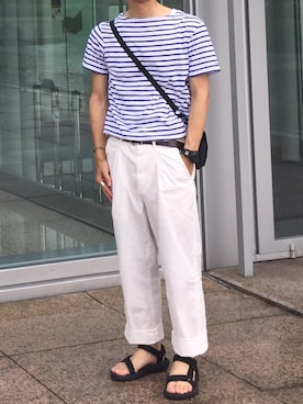 「orcival」｜「アイテム（アナログ腕時計）」を使った、wakuさん（メンズ・167cm）の夏コーディネート