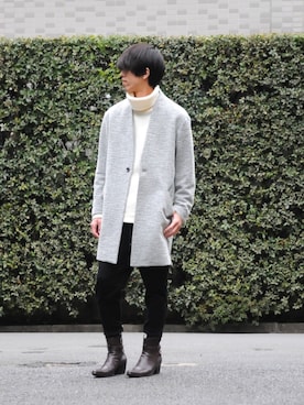 「GalaabenD（ガラアーベント）のアイテム（その他アウター）」を使った、GalaabenD Tokyoさん（メンズ・182cm）の冬コーディネート