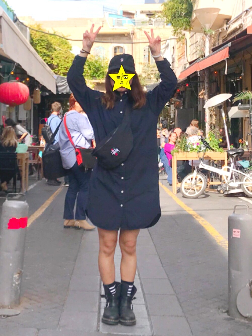 「今日のコーデ、春コーデ、ootd、旅行、旅行コーデ」｜「Jack Willsのアイテム（キャップ、ブラック系）」を使った、ルビー・Rubyさん（レディース・158cm）の冬コーディネートの1枚目の写真