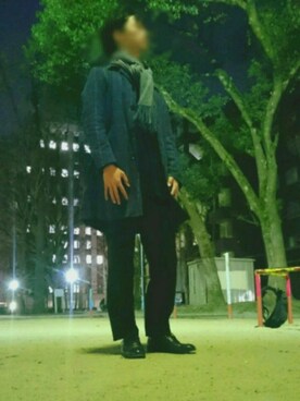 「アイテム（ステンカラーコート）」を使った、たくやさん（メンズ・174cm・10代）の冬コーディネート