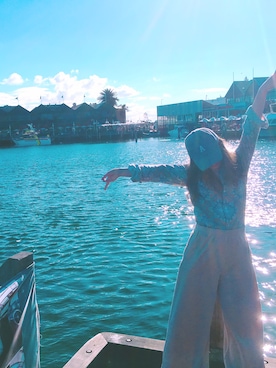 「Australia」｜「アイテム（その他）」を使った、@achanさん（レディース・157cm）の夏コーディネート