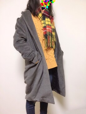 「RETRO GIRL（レトロガール）のアイテム（チェスターコート）」を使った、Ｔｏｒｉｋｅｒａ☺︎さん（レディース・158cm）の冬コーディネート