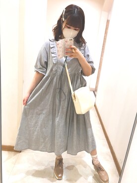 「OZOC（オゾック）のアイテム（その他シューズ）」を使った、satomiさん（レディース・160cm）の夏コーディネート