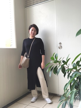 「アイテム（ワンピース/ドレス）」を使った、Y808さん（レディース・155cm・40代）の秋コーディネート