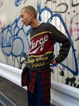 梶田 健太郎さん（メンズ・177cm）の冬コーディネート