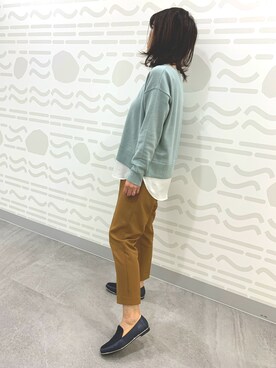 「スリッポンシューズ」｜HIMIKO　大丸福岡天神店(博多大丸)さん（レディース・158cm）の秋コーディネート