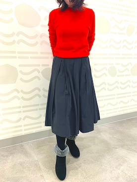 「water massage（ウォーターマッサージ）のアイテム」を使った、HIMIKO　大丸福岡天神店(博多大丸)さん（レディース・158cm）の冬コーディネート