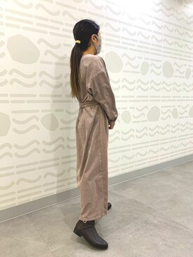 「ベルトデザイン」｜HIMIKO　大丸福岡天神店(博多大丸)さん（レディース・158cm）の冬コーディネート