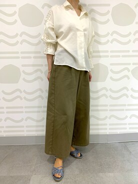 「water massage（ウォーターマッサージ）のアイテム」を使った、HIMIKO　大丸福岡天神店(博多大丸)さん（レディース・158cm）の夏コーディネート