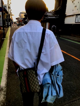 「CASPER JOHN AIVER（キャスパージョンアイバー）のアイテム（デニムジャケット）」を使った、小堀健太さん（メンズ・167cm）の夏コーディネート