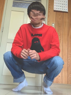 「SLOPER（スローパー）のアイテム」を使った、kekeさん（メンズ・170cm）の秋コーディネート