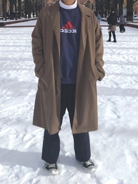 「THISIS（ディスイズ）のアイテム」を使った、takumi ohtaさん（メンズ・171cm）の冬コーディネート