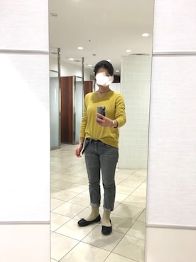 「カシミヤ」｜「アイテム（その他）」を使った、はむさん（レディース・158cm）の冬コーディネート