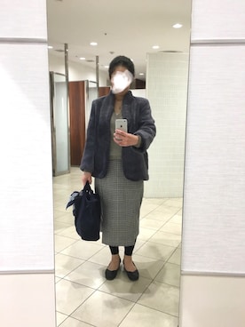 「Lui e Lei（ルイエレイ）のアイテム（シューズ）」を使った、はむさん（レディース・158cm）の冬コーディネート