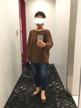 「Lui e Lei（ルイエレイ）のアイテム（シューズ）」を使った、はむさん（レディース・158cm）の秋コーディネート