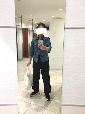 「orSlow（オアスロウ）のアイテム（ジャケット/アウター）」を使った、はむさん（レディース・158cm）の秋コーディネート