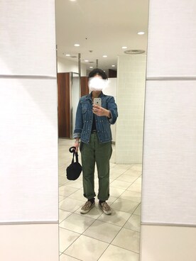 「orSlow（オアスロウ）のアイテム（ジャケット/アウター）」を使った、はむさん（レディース・158cm）の冬コーディネート