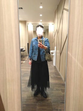 「orSlow（オアスロウ）のアイテム（ジャケット/アウター）」を使った、はむさん（レディース・158cm）の冬コーディネート